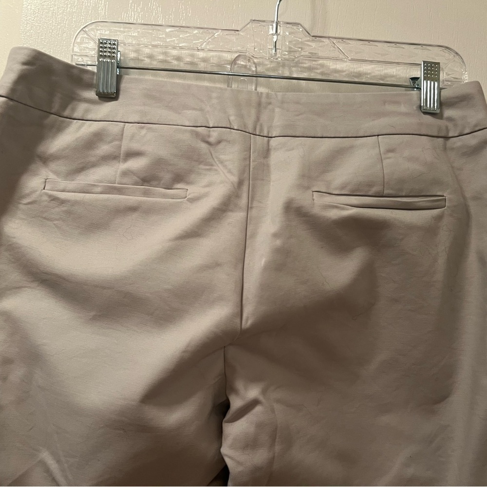 Valerie Bertinelli tan straight legged capri size 10 - Picture 5 of 8